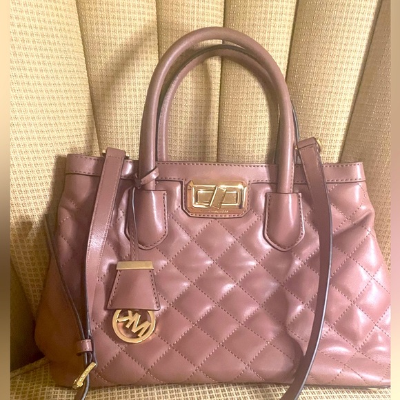 Michael Kors Soft Leather Blush Medium Handbag - Picture 2 of 7